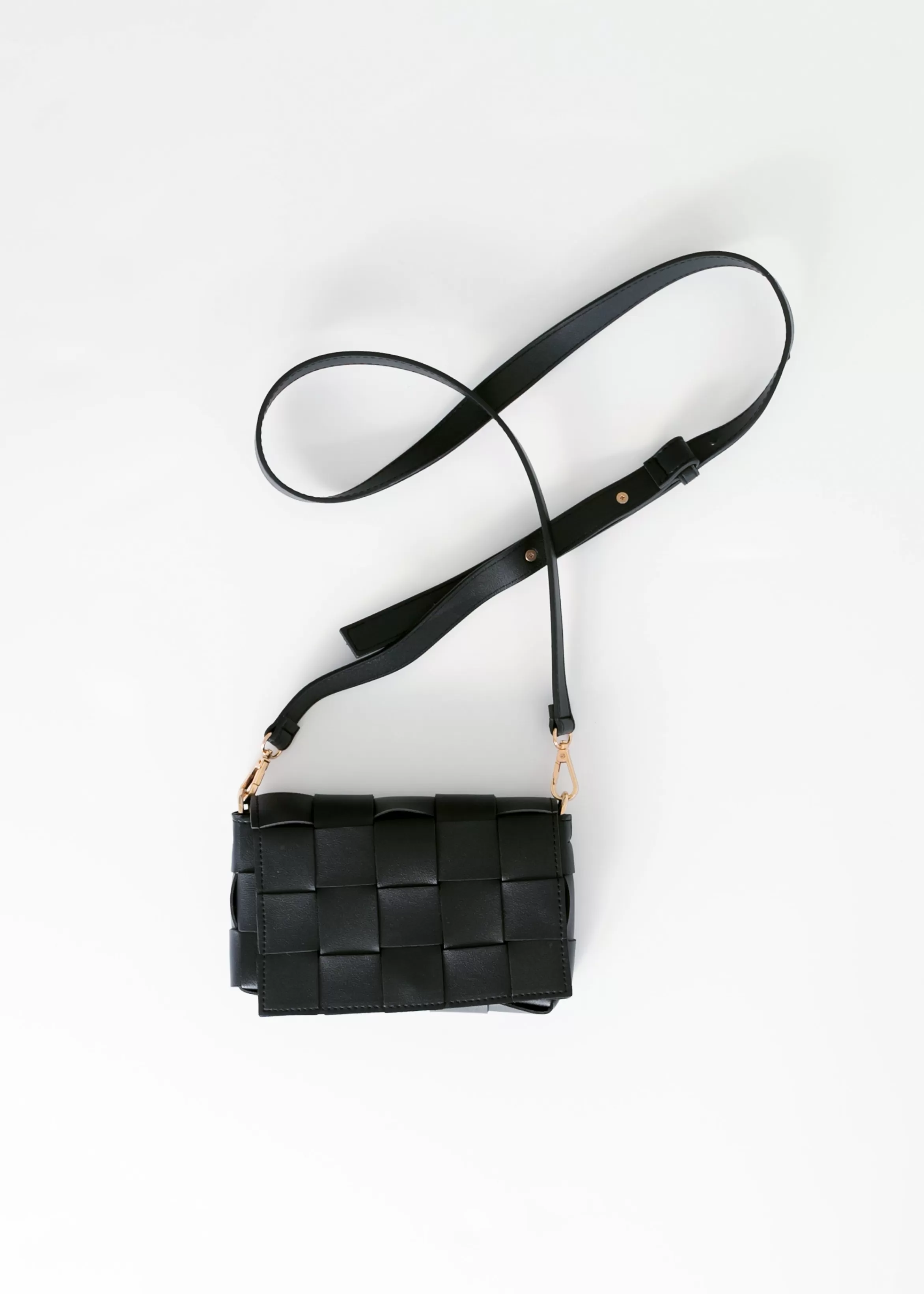 Joia Black Checkered Crossbody Purse Clearance