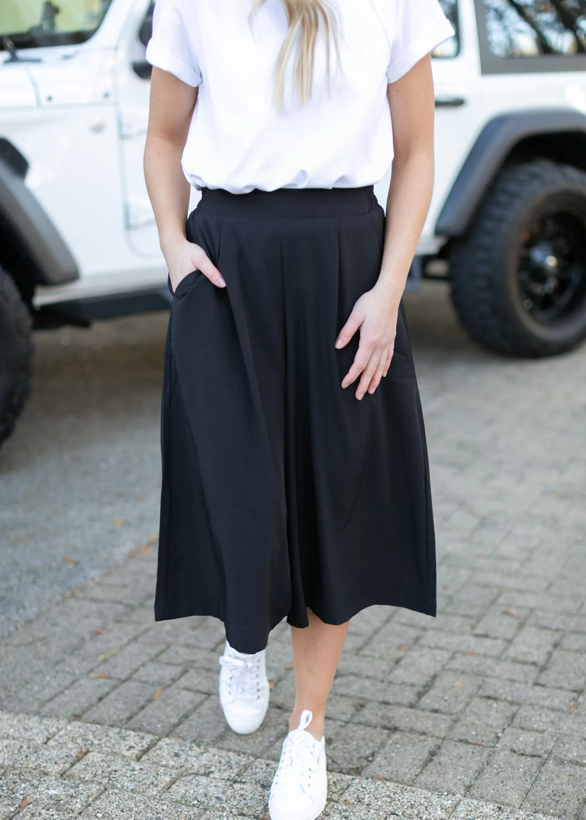 * Briar Wide Leg Pleated Gauchos Cheap