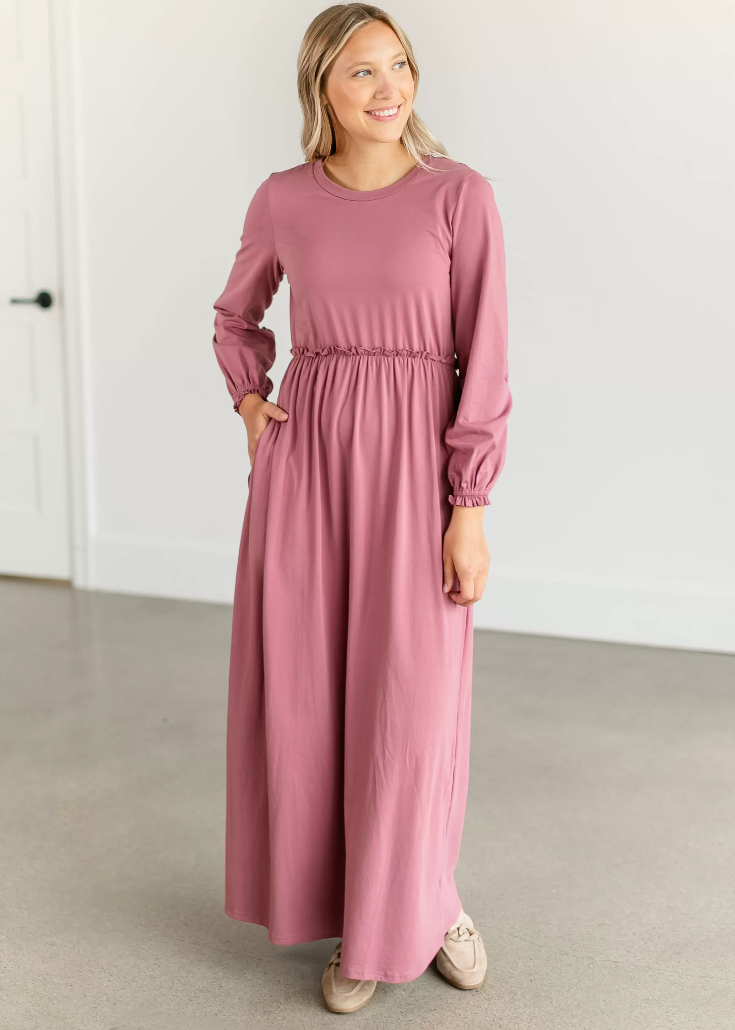 * Brie Long Sleeve Maxi Dress Best