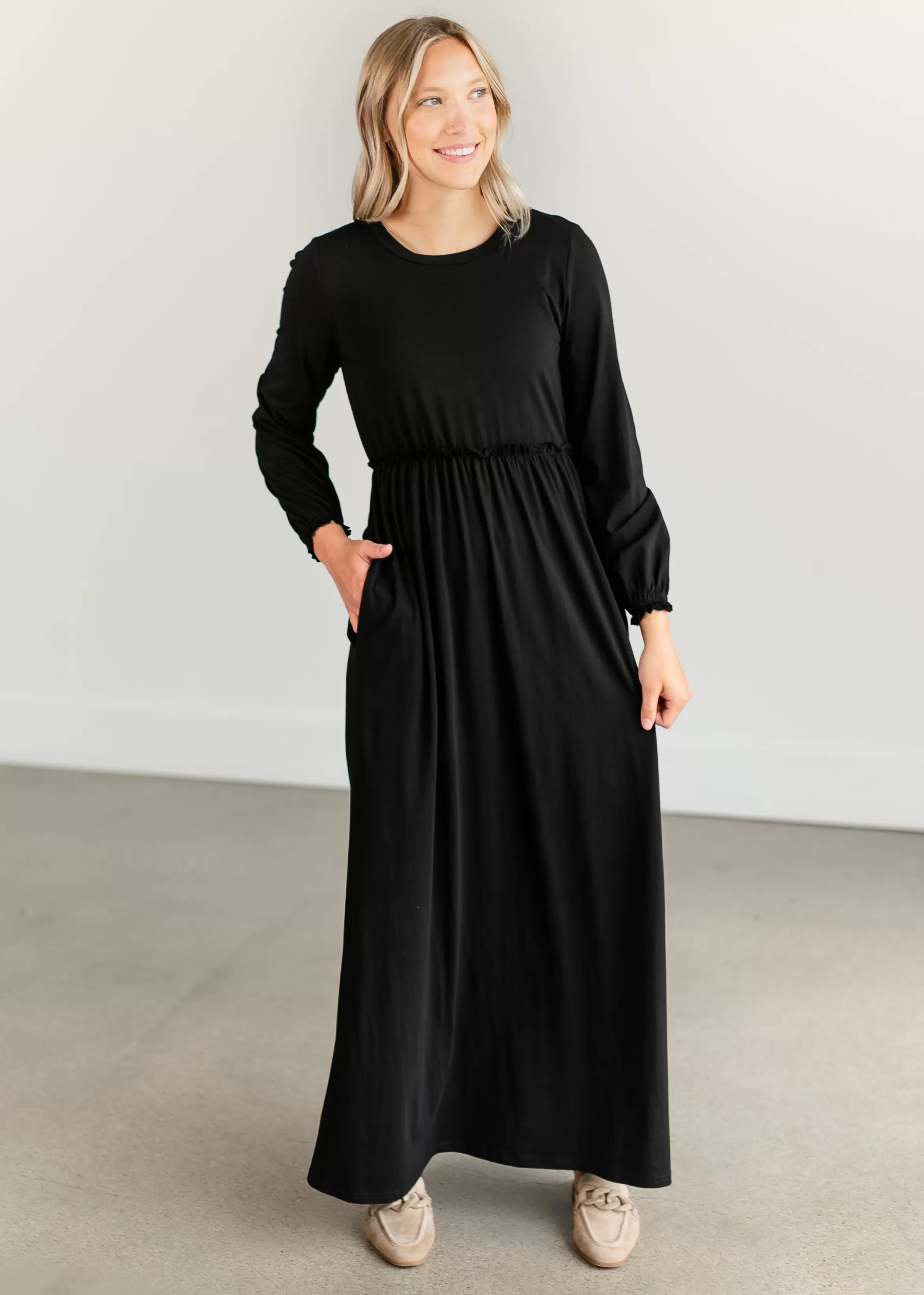 * Brie Long Sleeve Maxi Dress Best