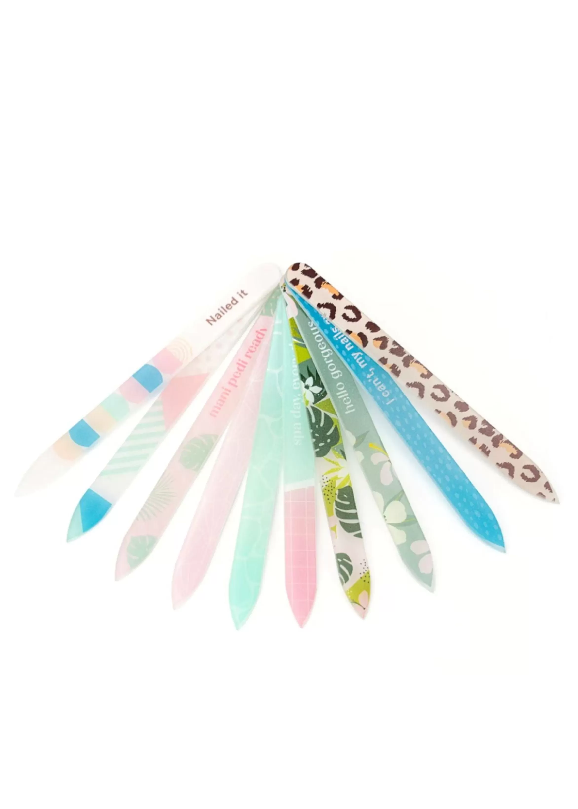 DM Merchandising Colorful Glass Nail File New