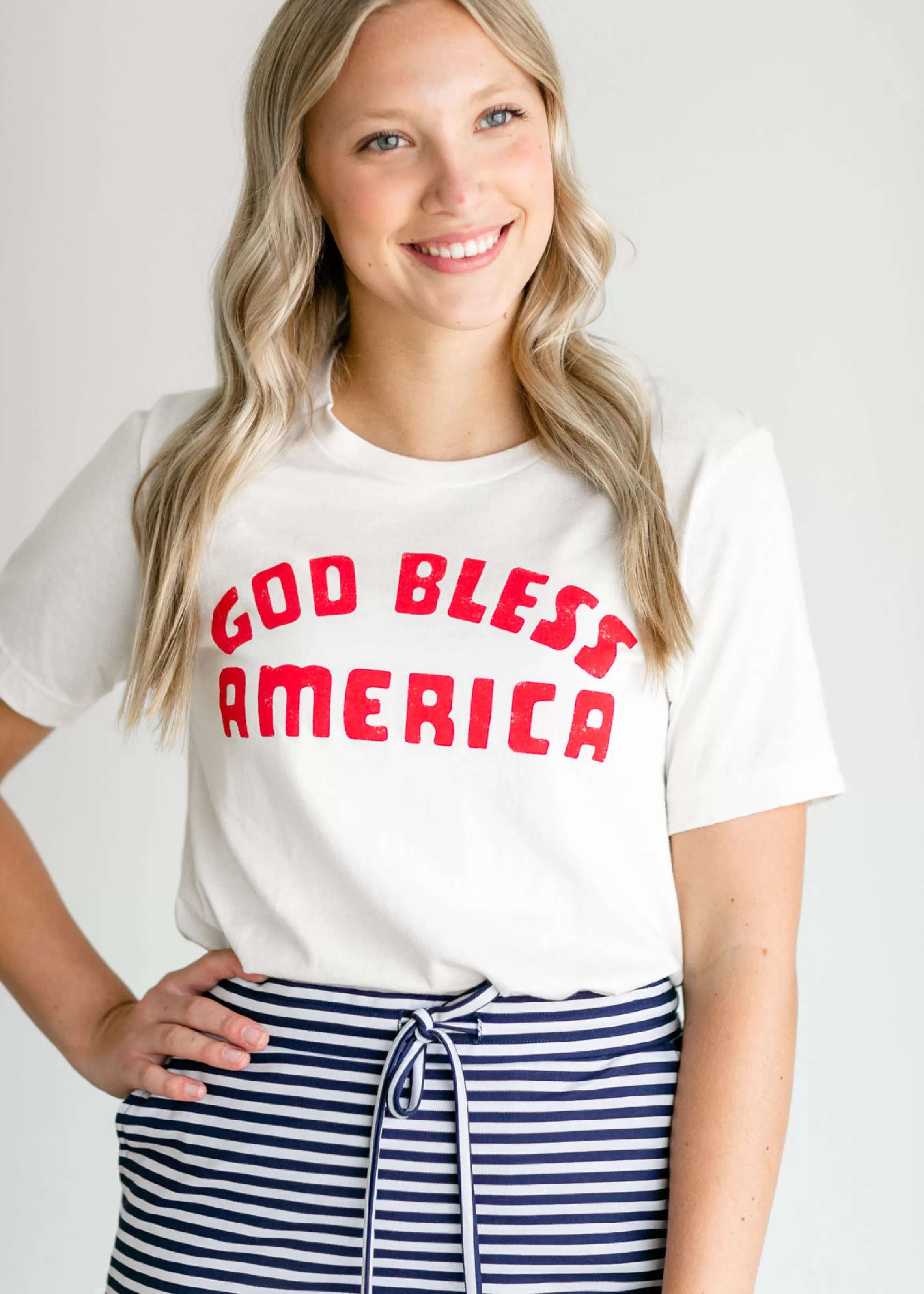 Oat Collective God Bless America Graphic T-Shirt Fashion