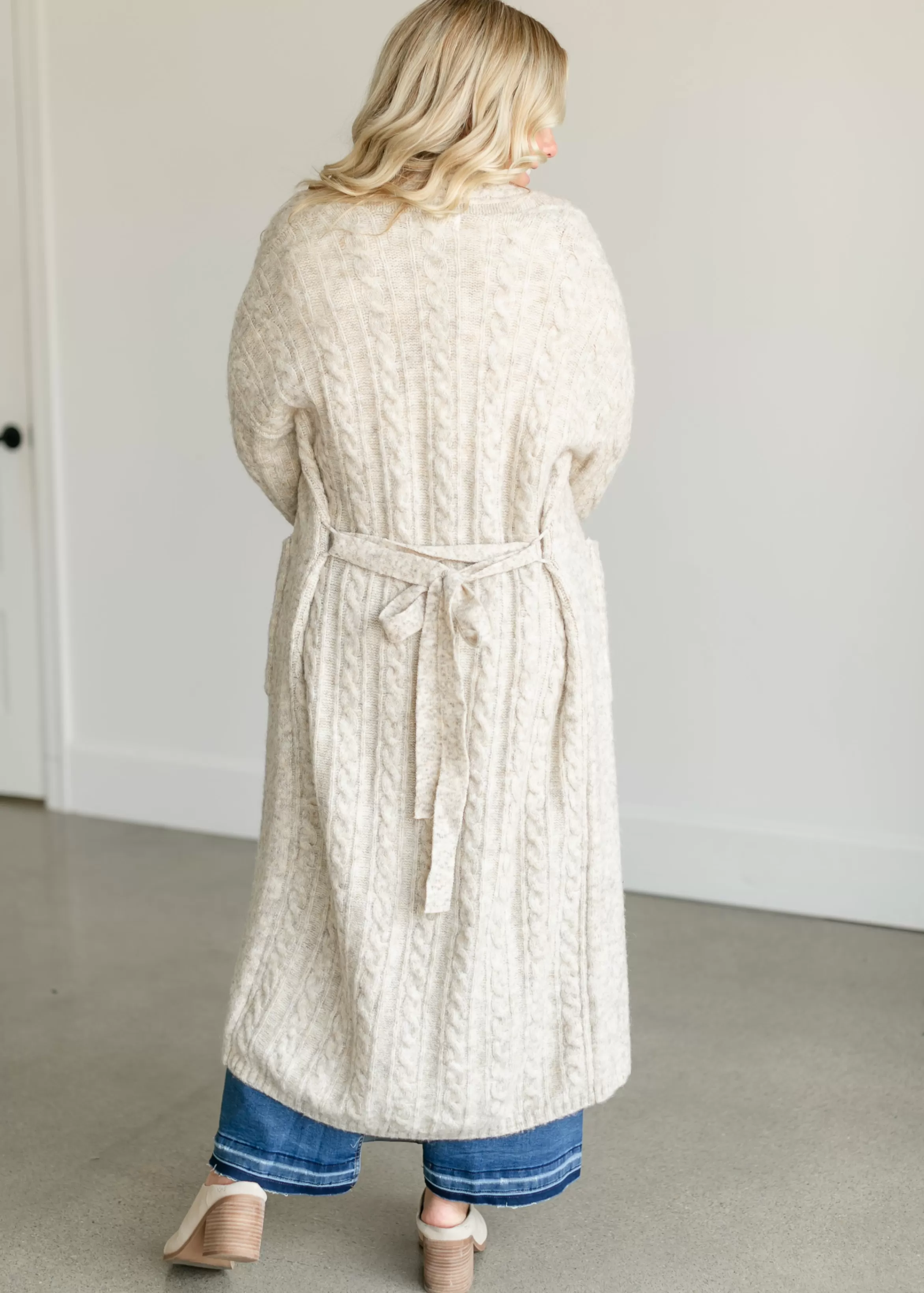 Heartloom Lanai Cable Knit Long Cardigan Flash Sale