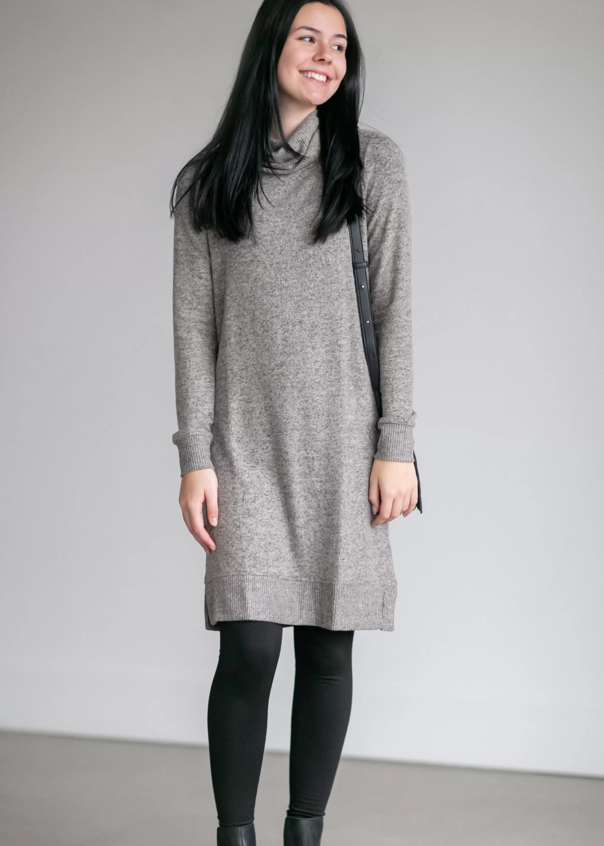 Lucky Brand Mock Neck Sweater Midi Dress Cheap