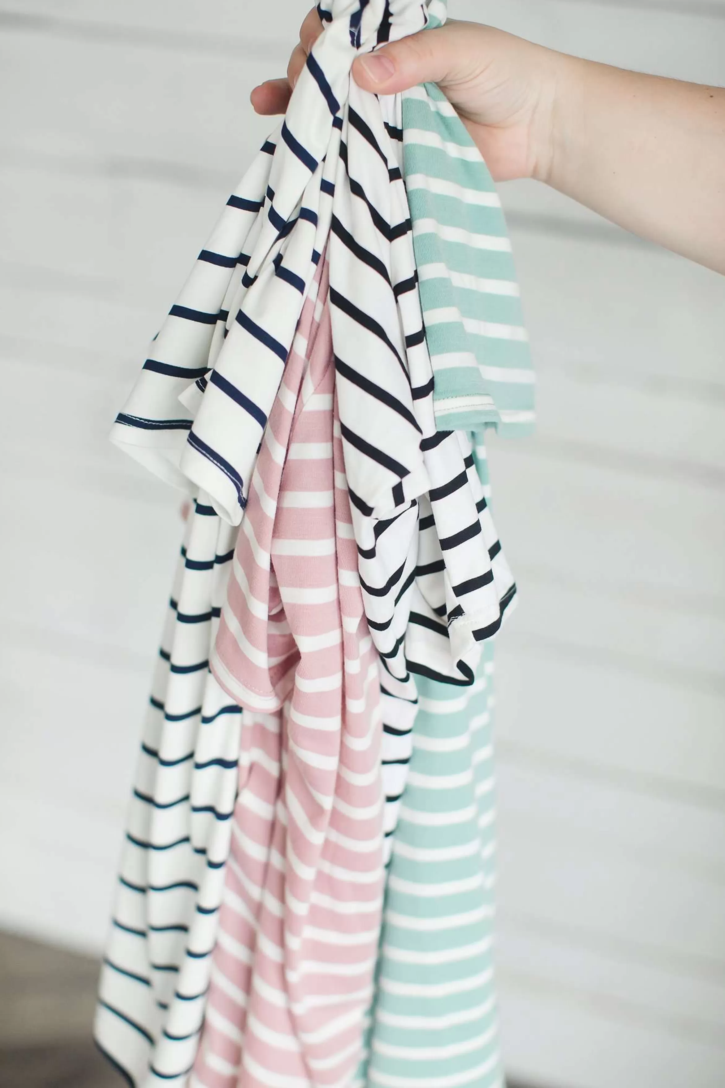The Skirt Outlet - Reborn J Modest Women's Muted Boat Neck Striped Tee | Inherit Clothing Company Hot