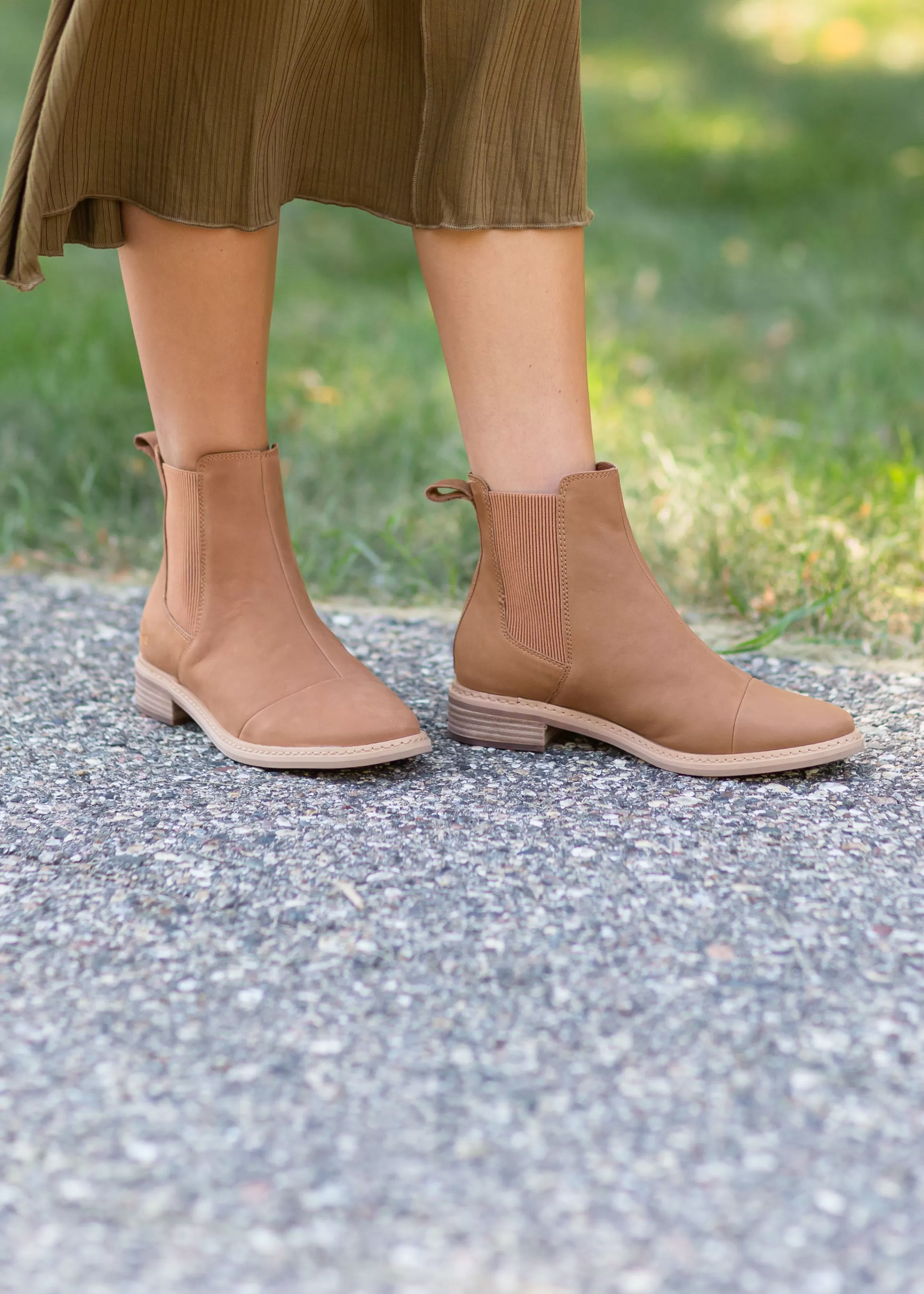 TOMS ® Charlie Camel Ankle Booties Cheap