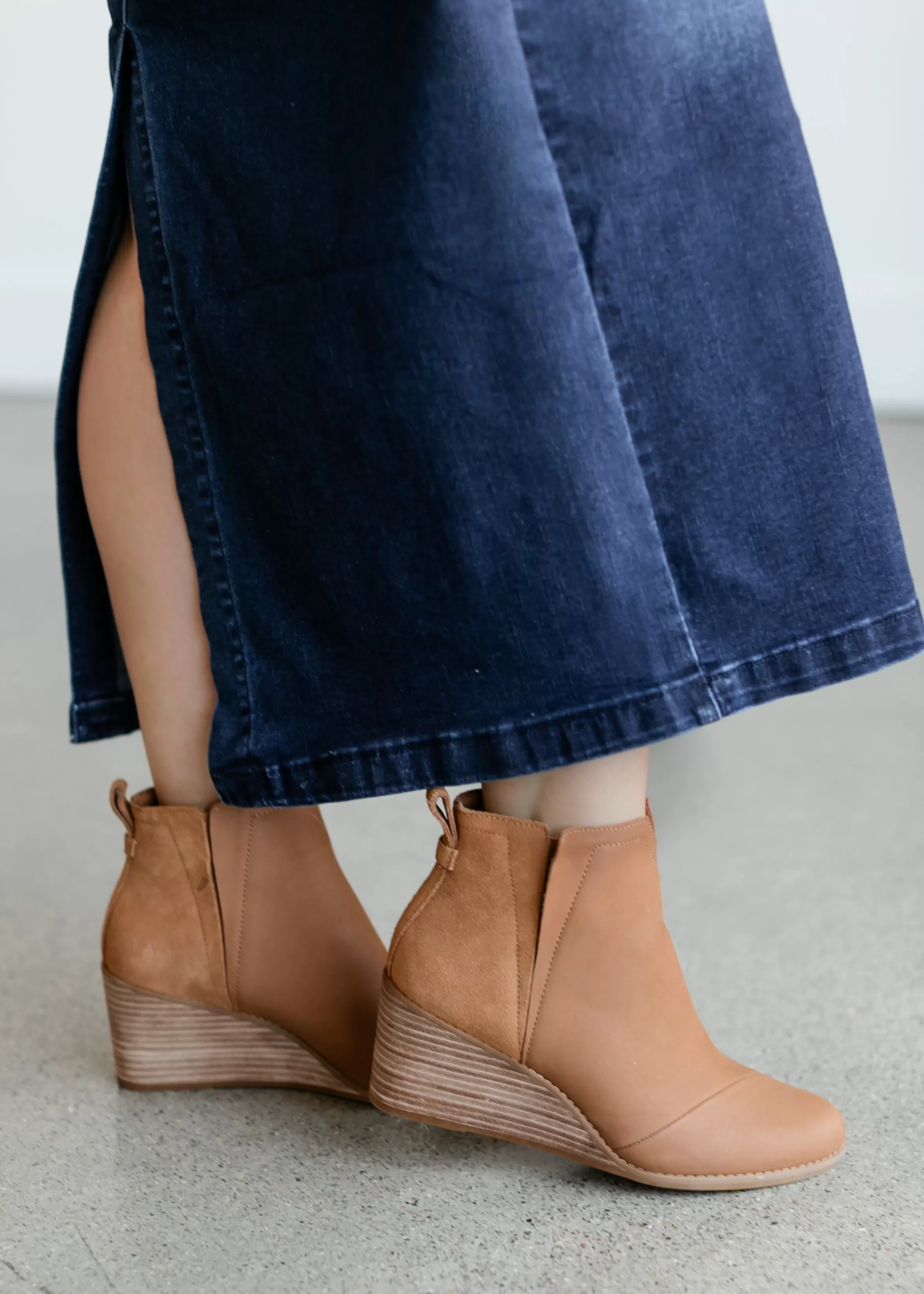 TOMS® Clare Wedge Bootie Clearance