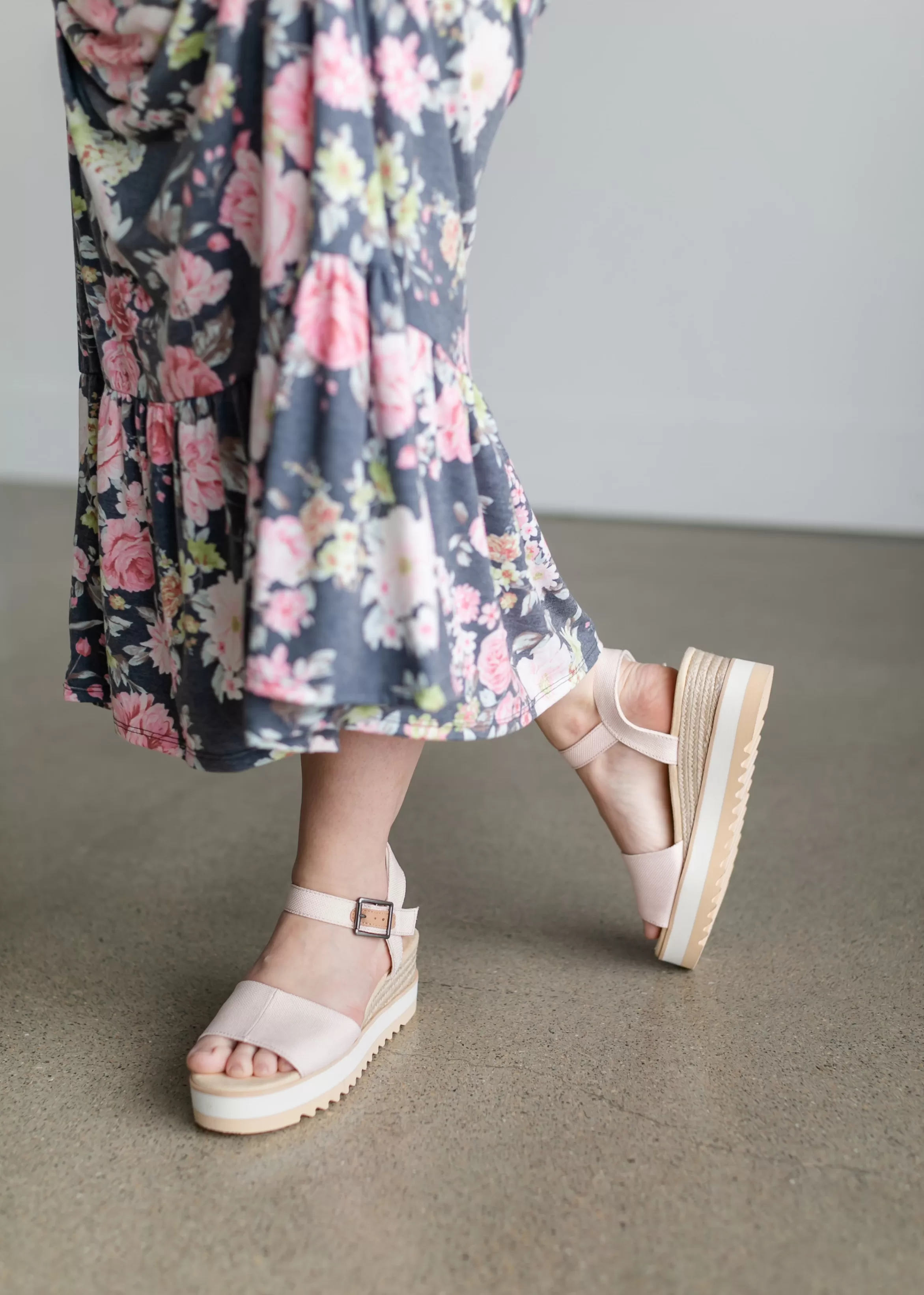 TOMS® Diana Pink Wedge Sandal Best Sale