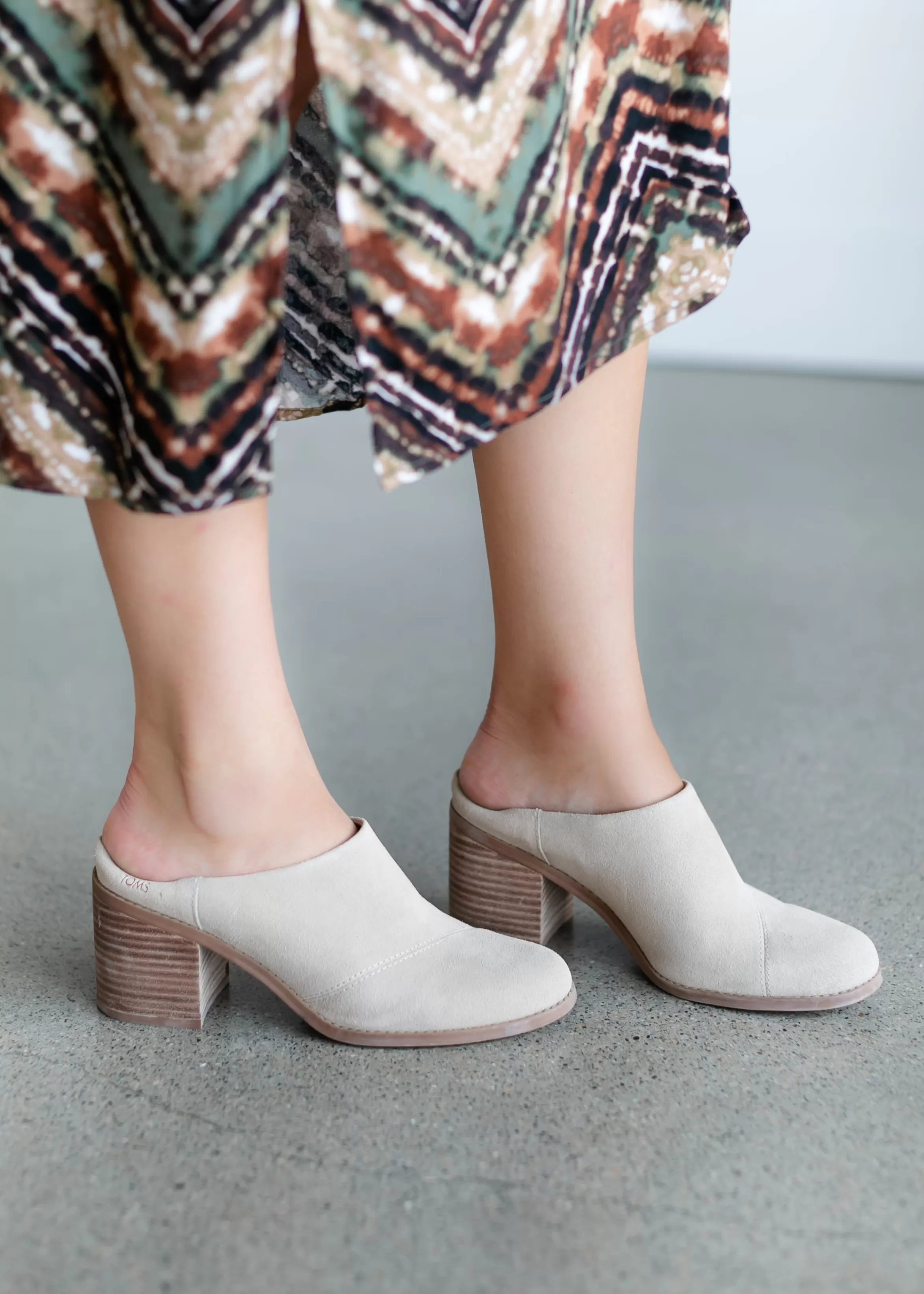 TOMS® Evelyn Suede Mule Bootie Best