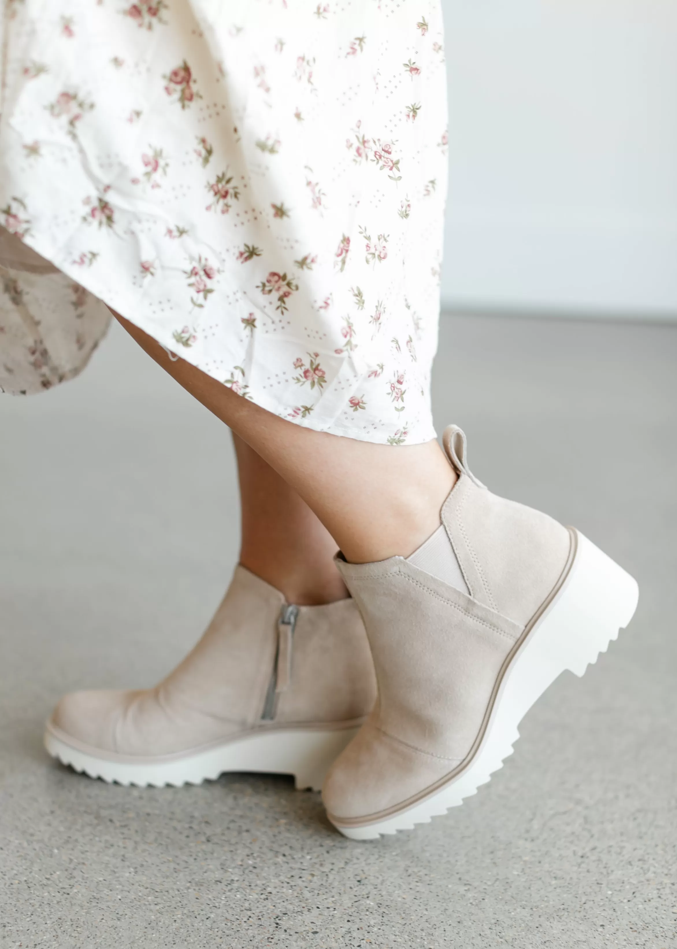 TOMS® Maude Wedge Bootie Hot